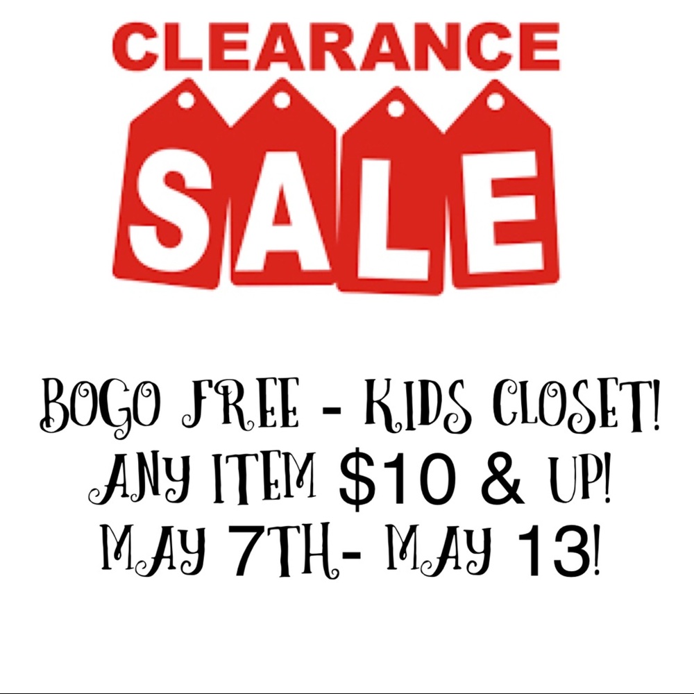 Kid’s Closet Sale - BOGO Free!